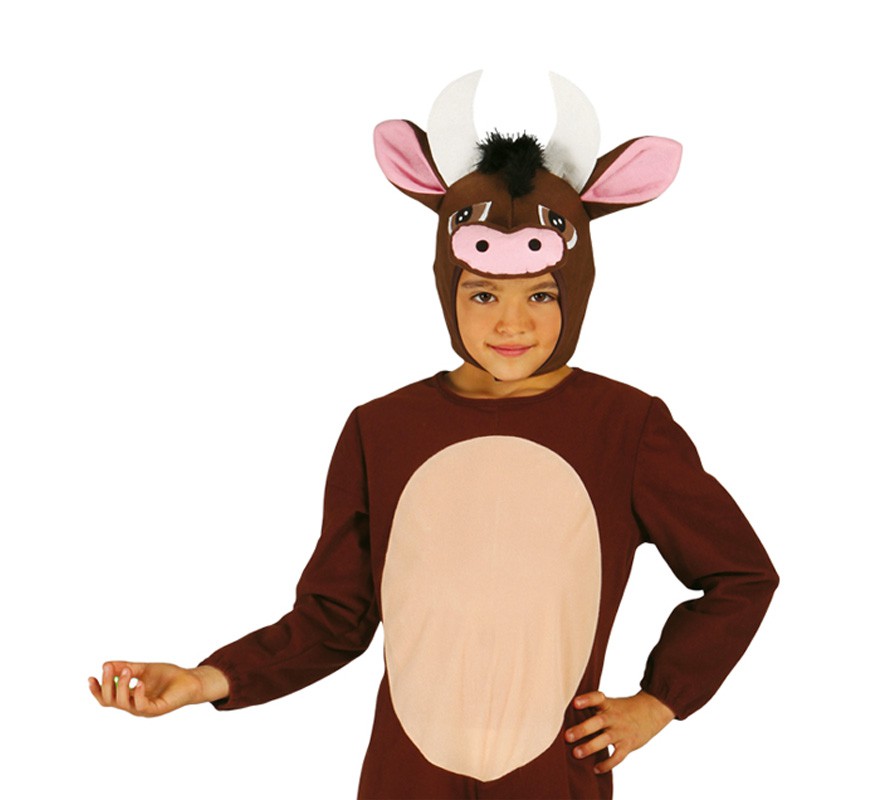 Fato de boi marrom para crianças-B