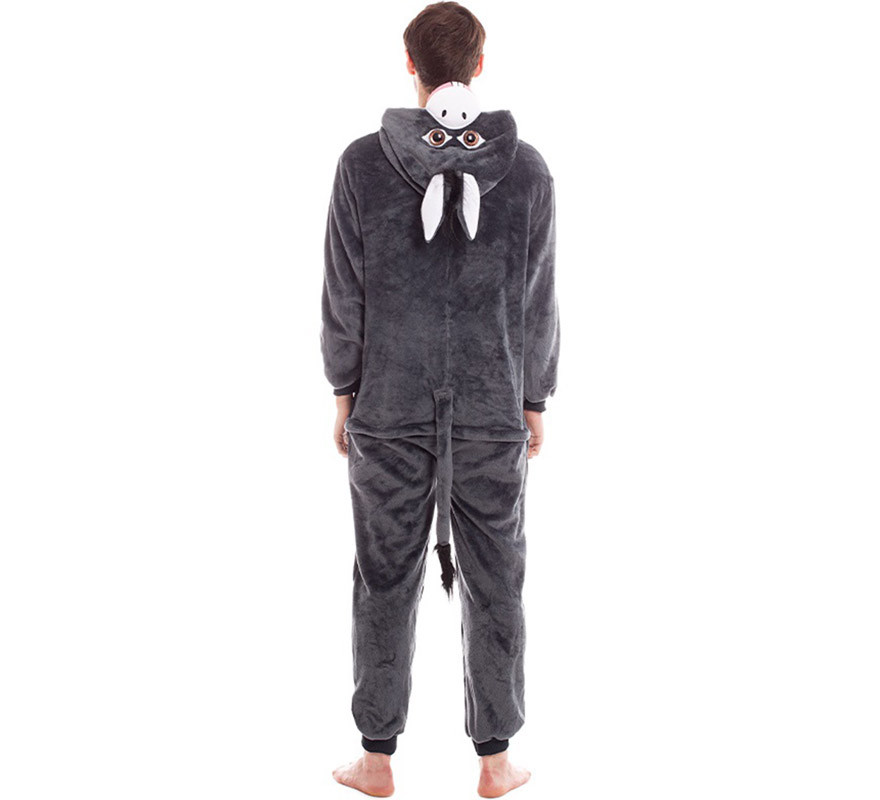 Fato de burro cinzento para homem-B