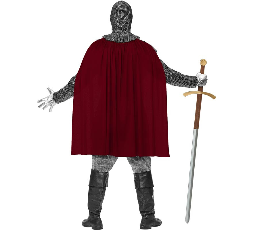 Blue Eagle Knight Costume with Cape for Men-B