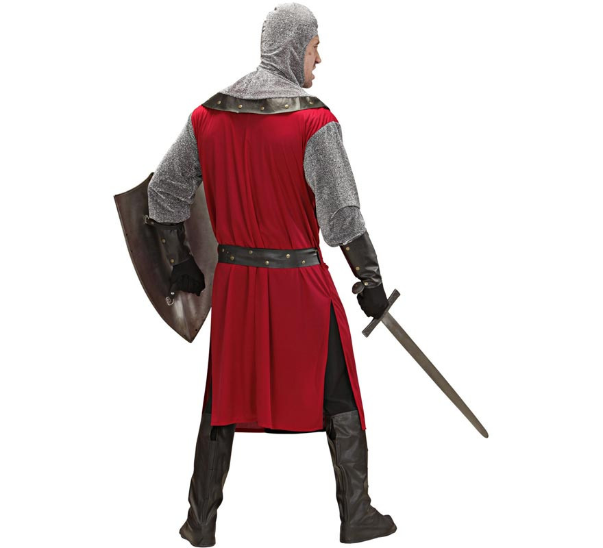 Red Dark Age Knight Costume for Men-B