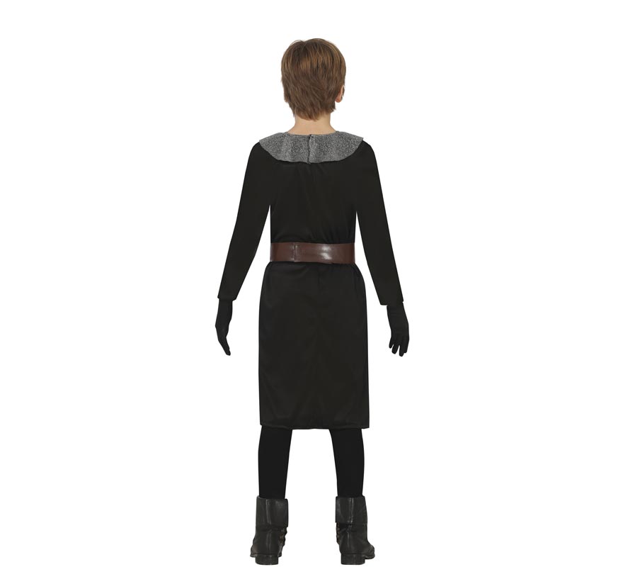 Black Medieval Knight costume for children-B
