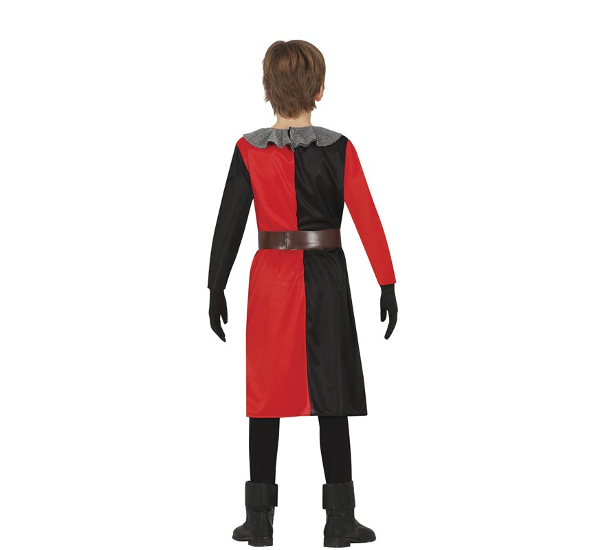 Red and black Medieval Knight costume for children-B