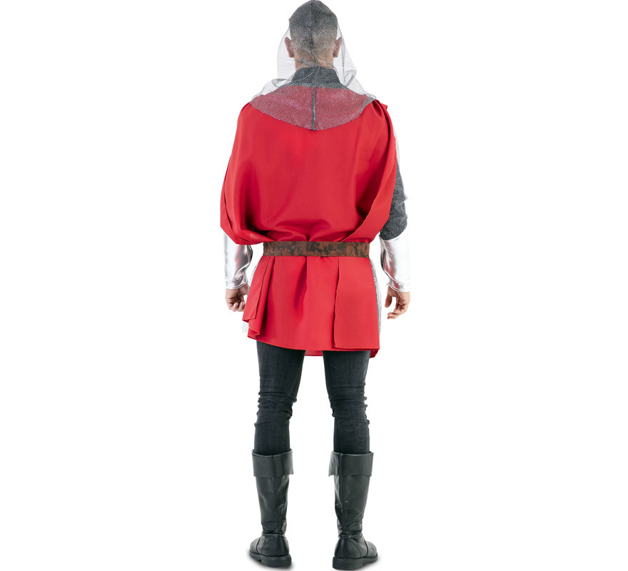 Red Medieval Warrior Cape Costume for Men-B