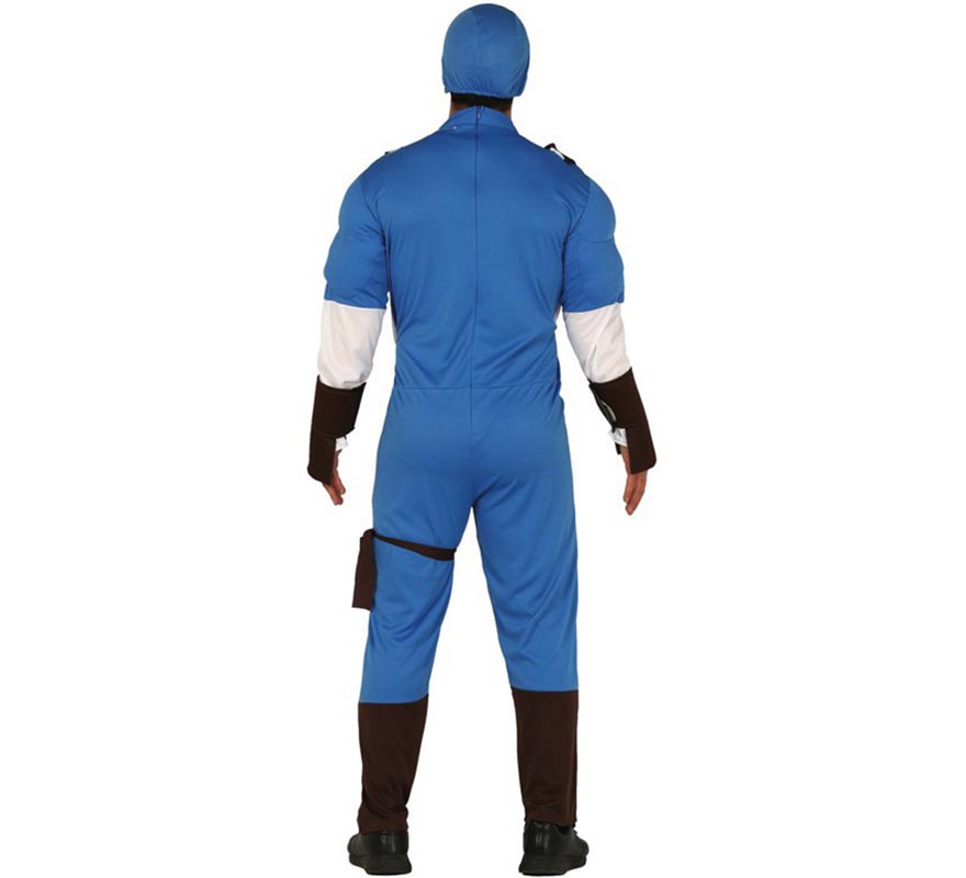 Fato de Capitão azul para homem-B