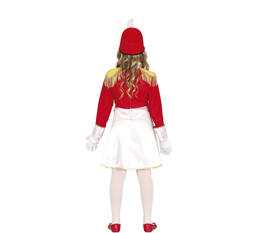 Fato de Majorette menina com vestido para menina-B