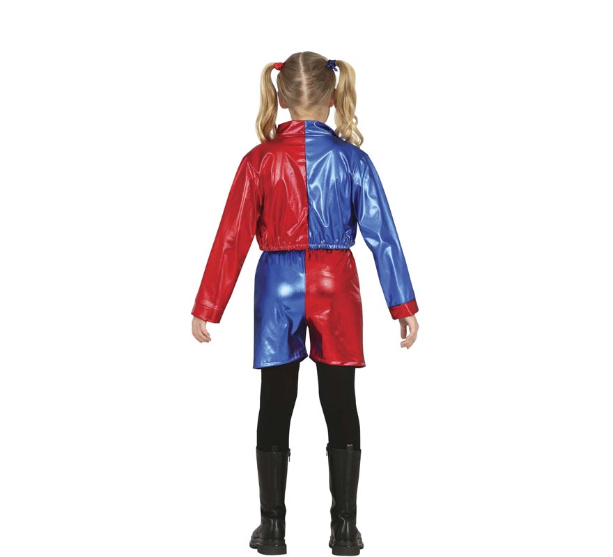 Fato de menina rebelde glamourosa para menina-B