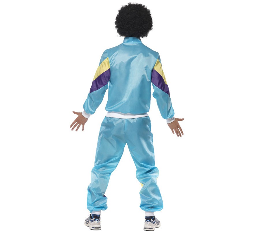 Fato de treino azul dos anos 80 para homem-B