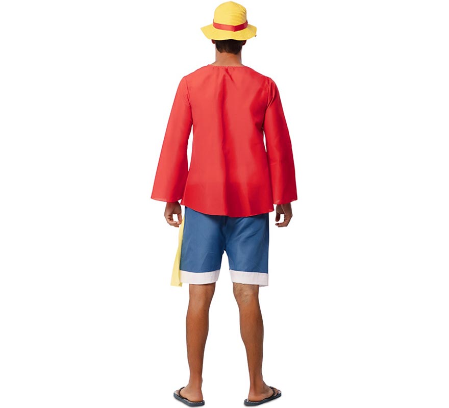 Red Elastic Boy Costume with Handkerchief for Men-B