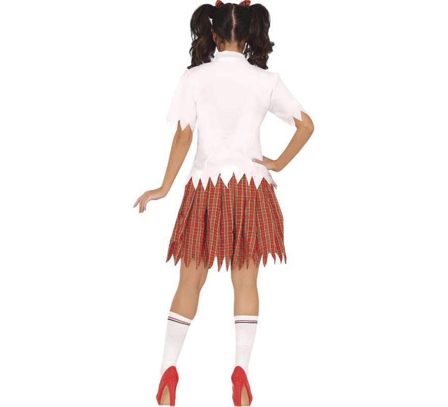 Fato de zumbi colegial para mulher-B