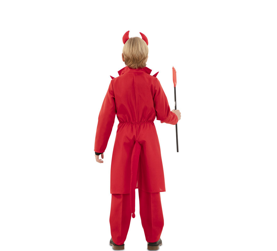 Fato de demônio elegante com casaco para menino-B