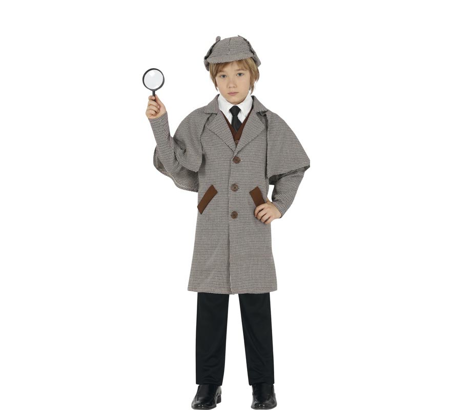 Fato de detetive inglês para crianças-B