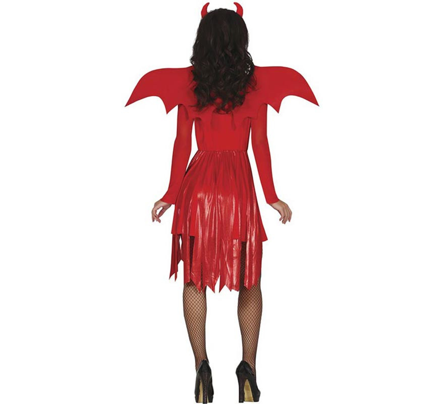 Fato de diabo vermelho para mulher-B