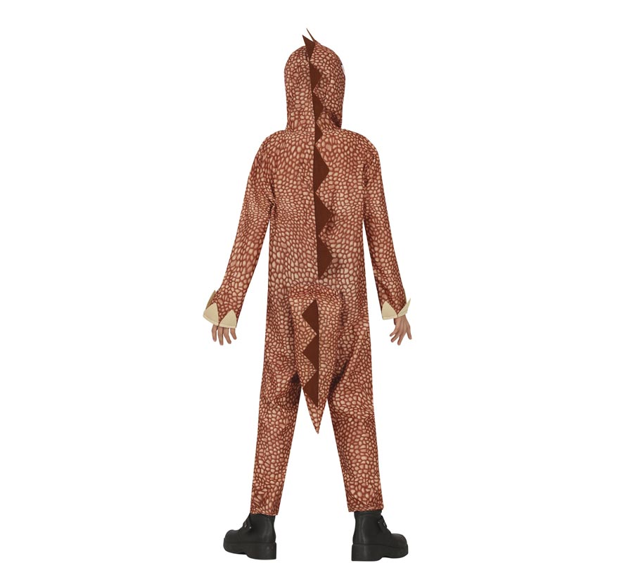 Fato de dinossauro marrom para criança-B