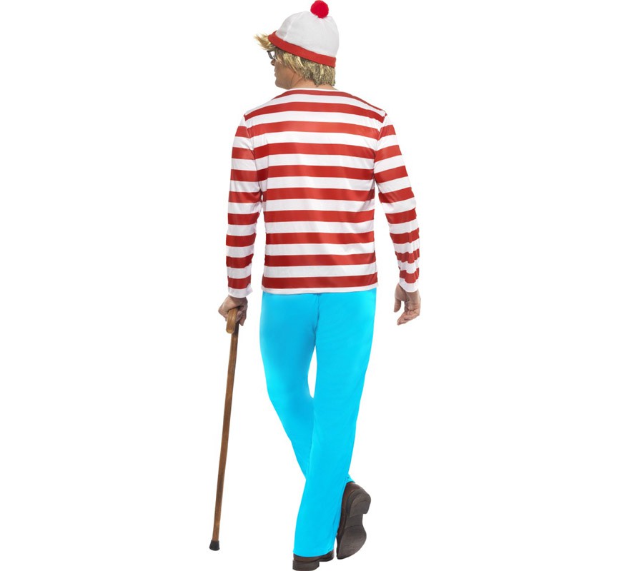Where's Wally Costume: Wally for Men-B