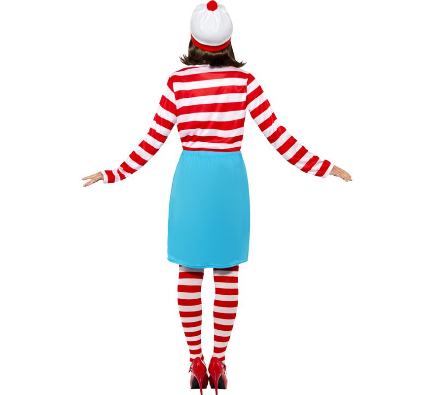 Onde está Wally: traje de Wenda para mulheres-B