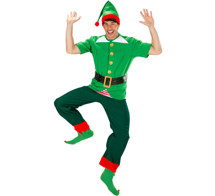 Fato de Duende e Duende do Pai Natal para adultos-B