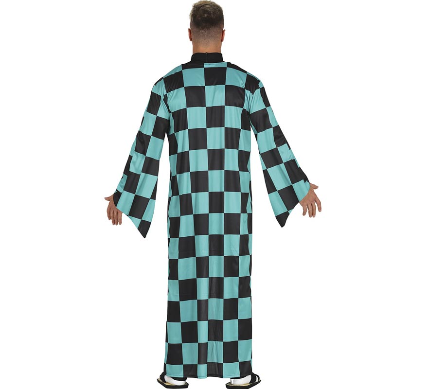 Fato de espadachim de anime Demon Slayer para homem-B