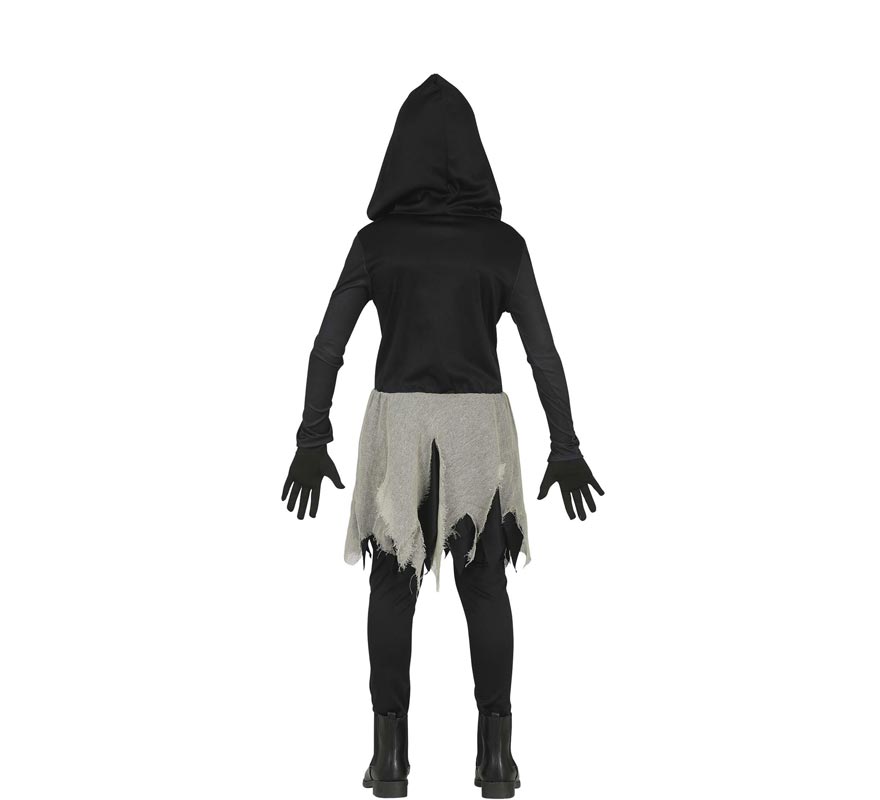 Worn Skeleton Costume for Girls-B