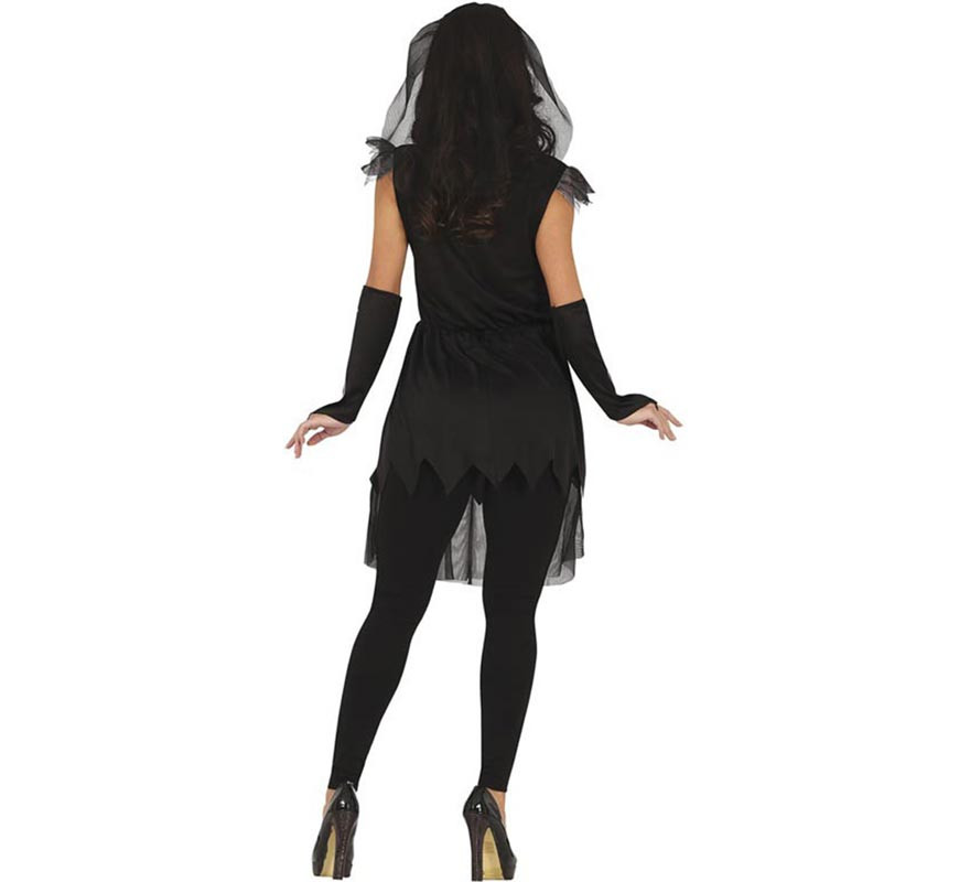 Skeleton costume silver dress for women-B