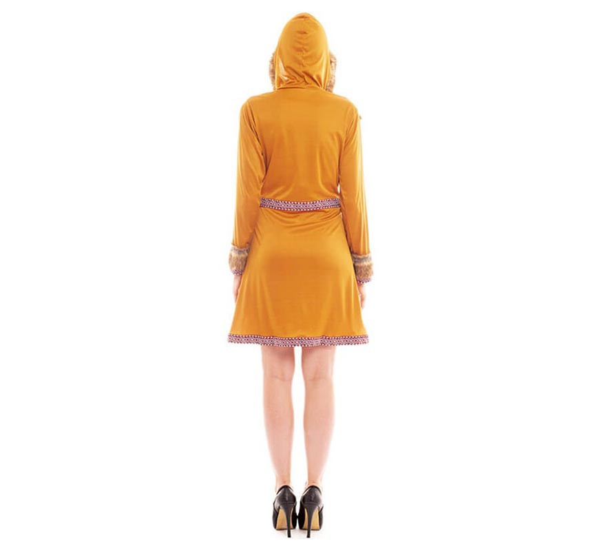 Short orange Eskimo costume for women-B