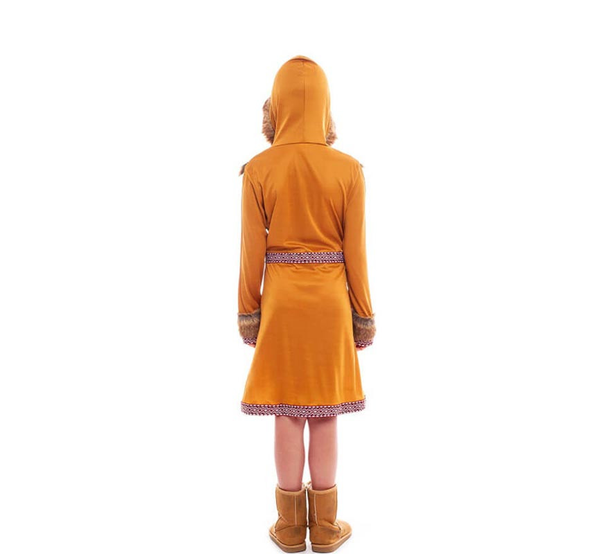 Orange Eskimo costume for girls-B