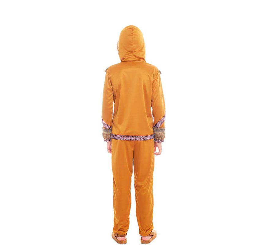 Orange Eskimo costume for children-B
