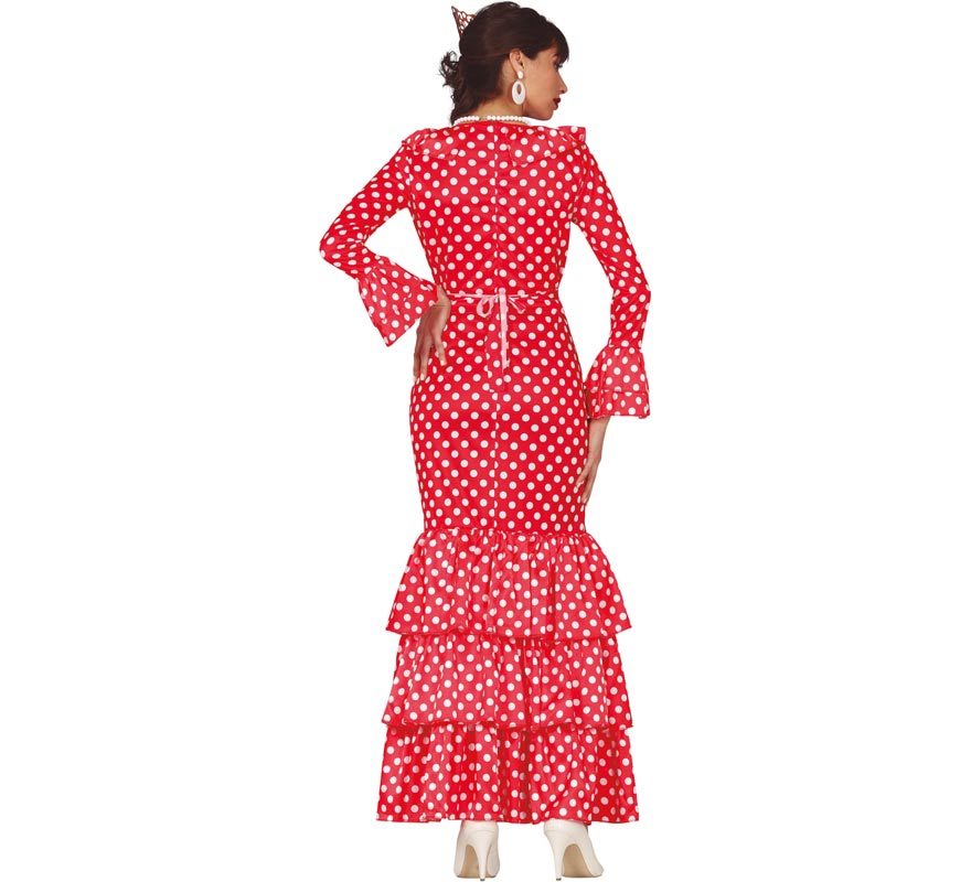 Red Flamenco with Polka Dots for women-B