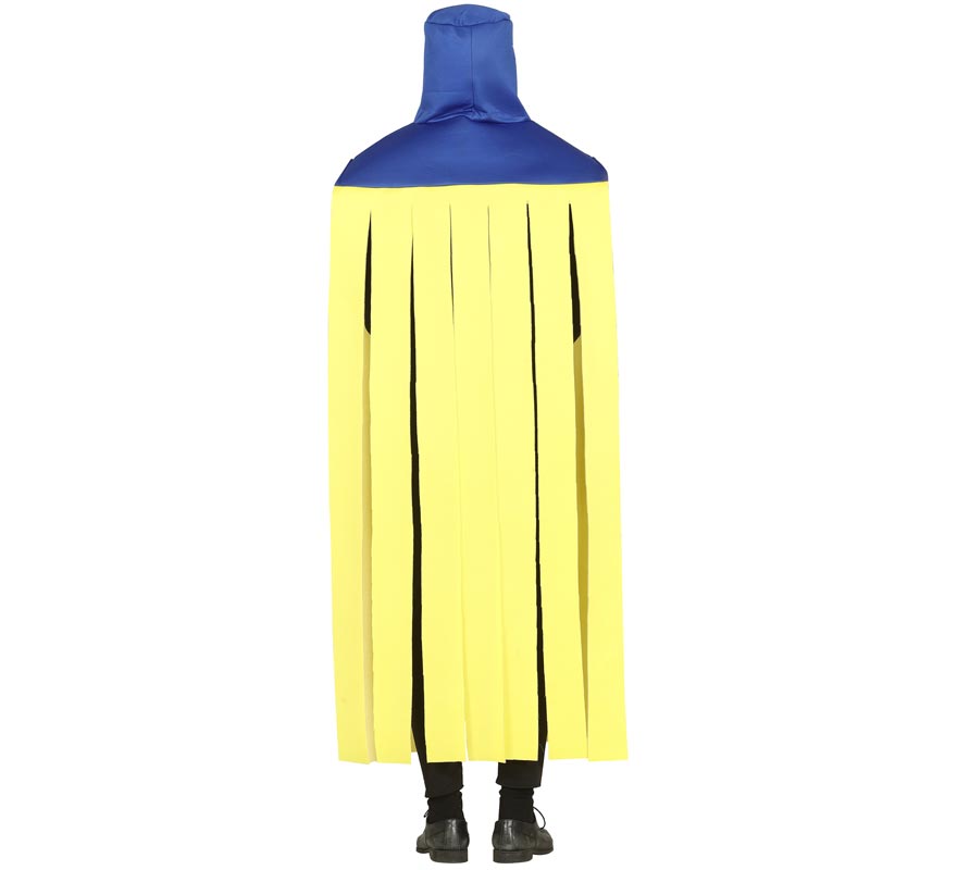 Fato de esfregona amarela e azul para adulto-B
