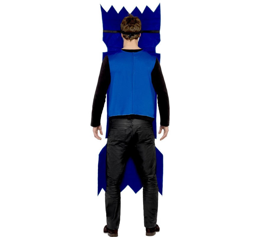 Fato de Biscoito de Natal azul com tabardo para adultos-B