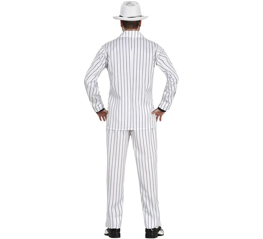 White Millionaire Gangster Costume for Men-B