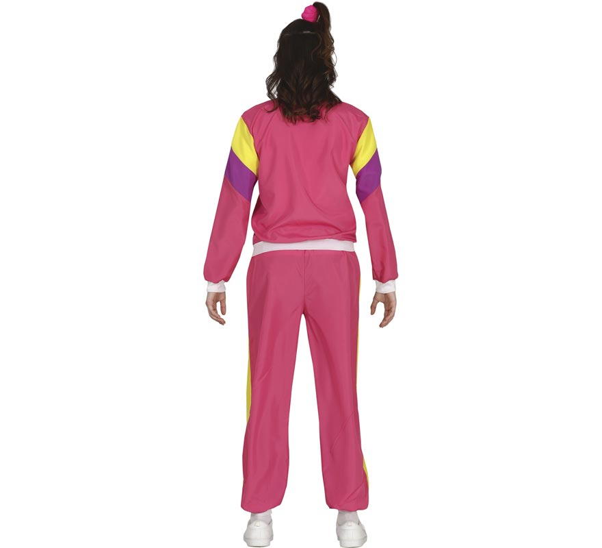 Fato de treino ginasta rosa para adolescente-B