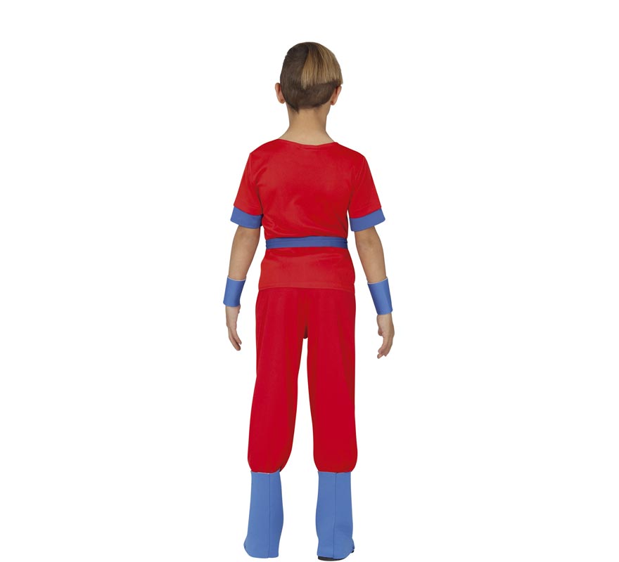 Fato de guerreiro espaço vermelho para crianças-B