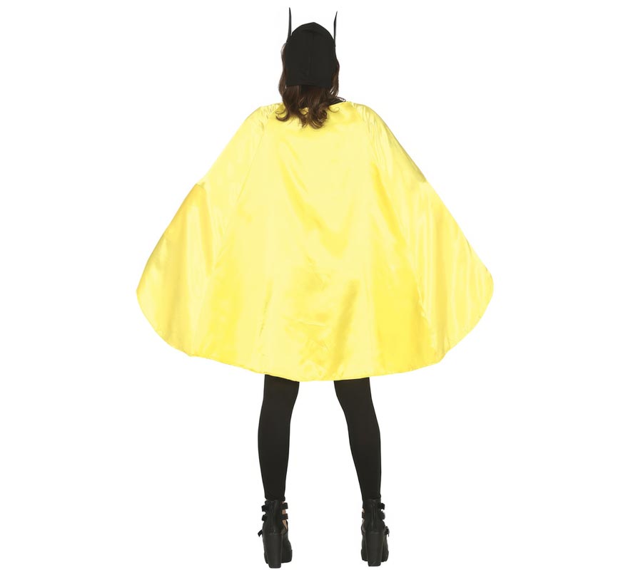 Fato de Dark Heroine com capa amarela para adolescente-B