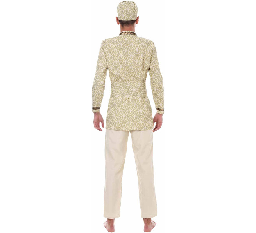 Fato de Bollywood indiano com turbante para homem-B