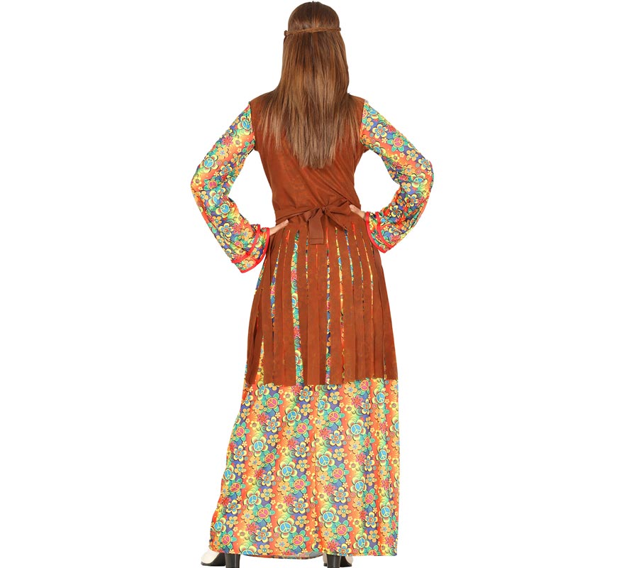 Vestido longo com Fato de hippie para mulher-B
