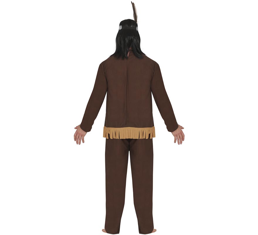 Fato de índio castanho escuro para homem-B