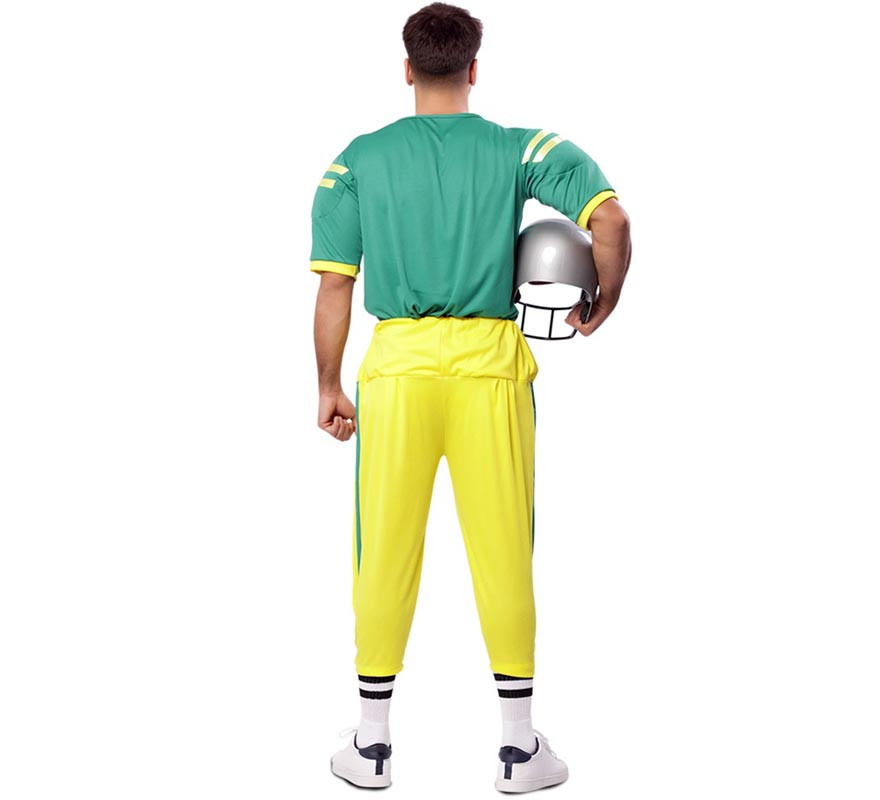 Green American Football Player Costume for Men-B