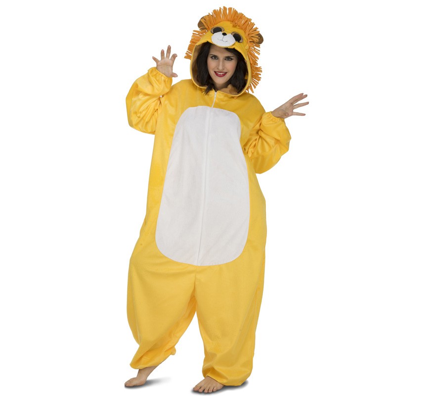 Fato de leão Olhos grandes para adultos-B