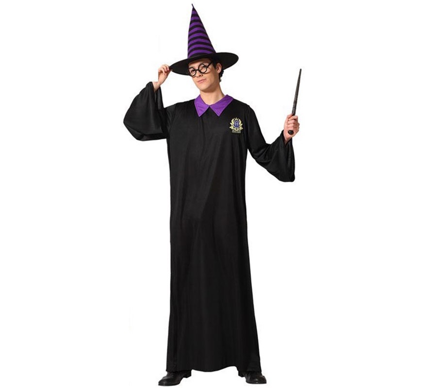 Magician costume with black tunic for adults-B