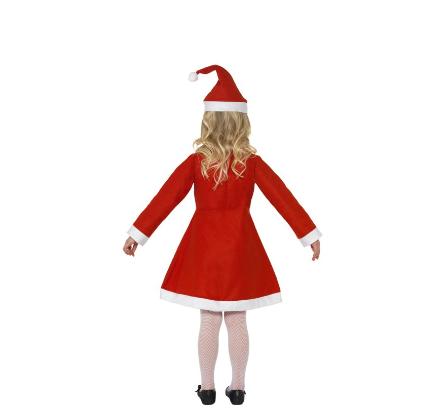 Red Mother Christmas costume for girls-B
