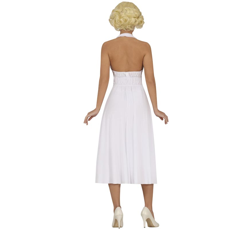 Fato de Marilyn Monroe vestido branco feminino-B