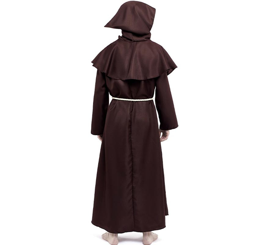 Fato de monge castanho para homem-B