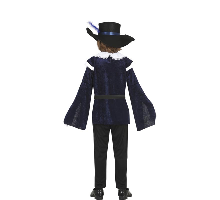 Elegant Blue Musketeer Costume for Boys-B