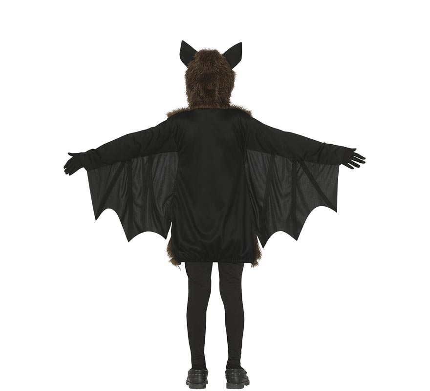 Fato de morcego peludo escuro para menino-B