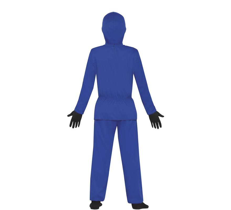 Blue Ninja Warrior costume for children-B