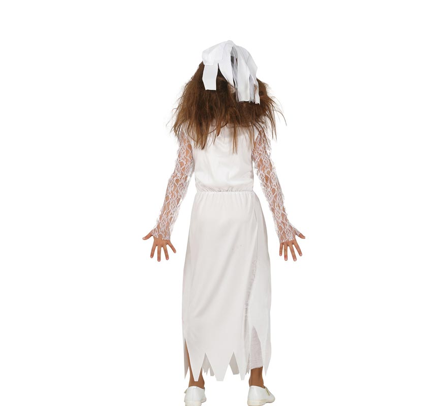 Fato de noiva sangrenta de menina-B