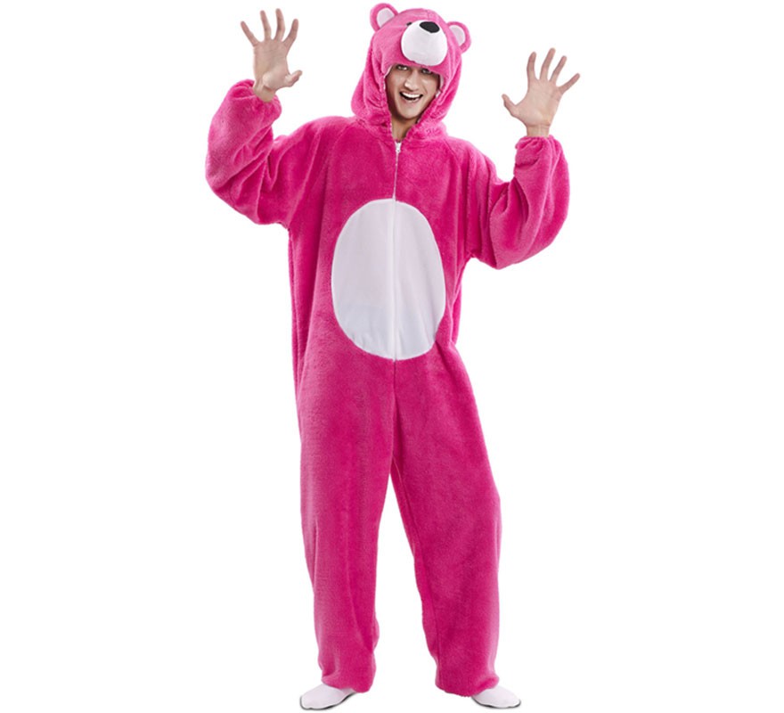 Fato de urso rosa para mulher-B