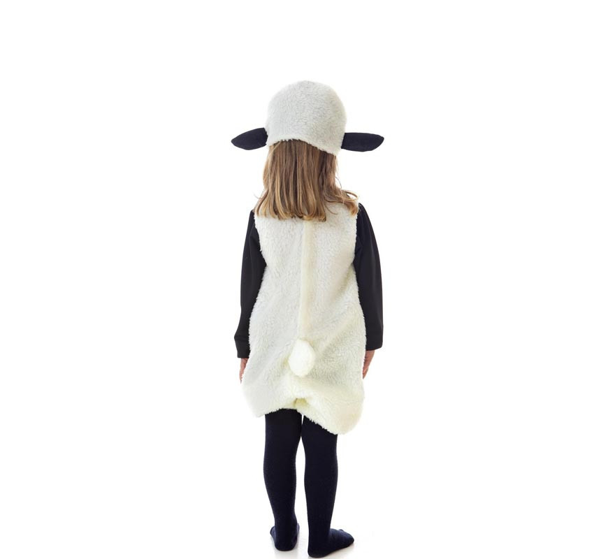 White Sheep Costume with Hood for Children-B