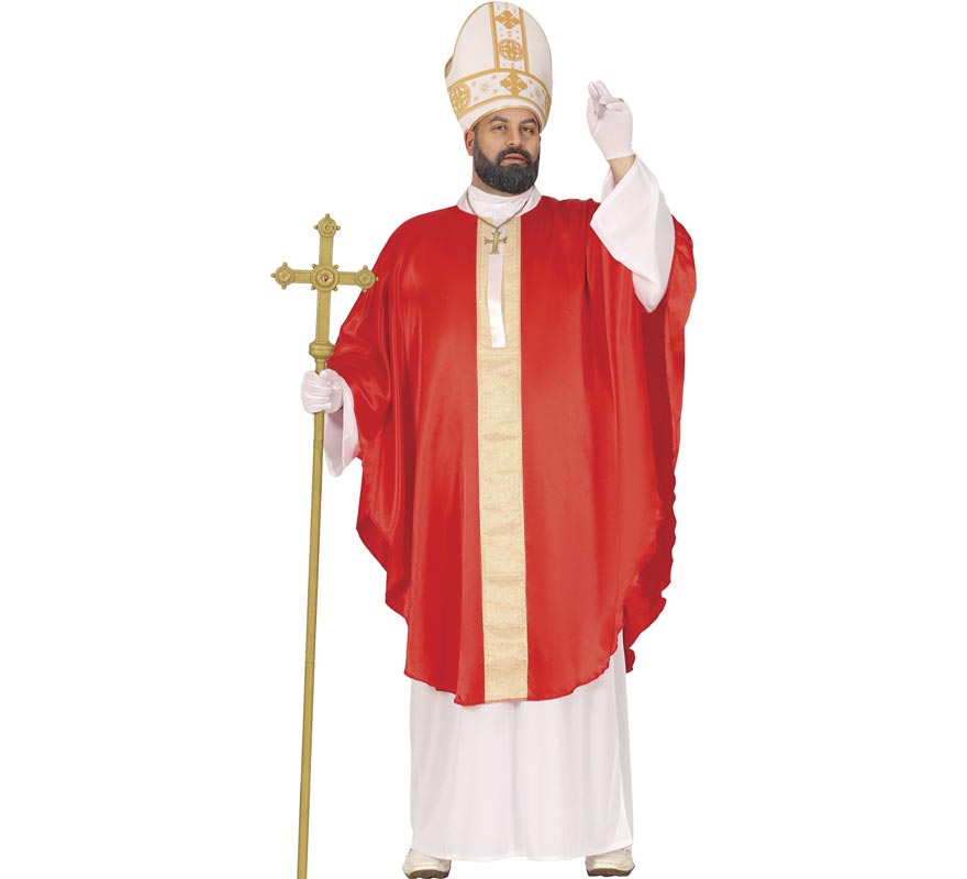 Red Pope costume for men-B