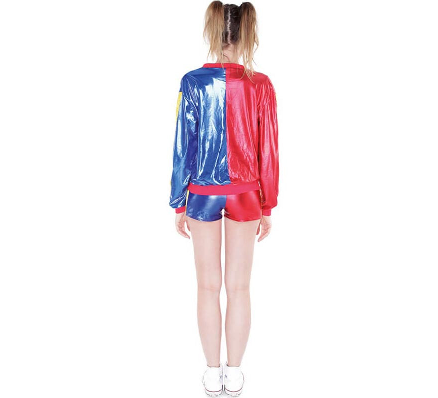 Fato curto de palhaço conflitante para mulher-B